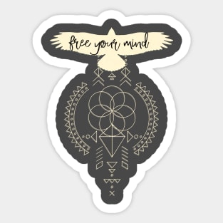 Sacred Geometry - free your mind Sticker